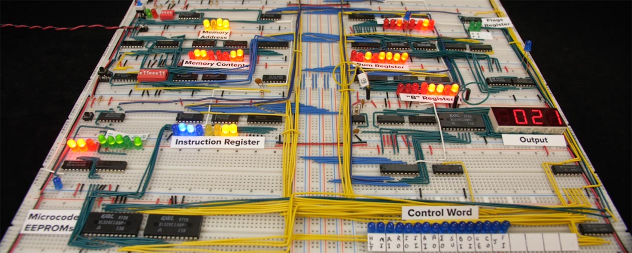 Intermediate 8-bit computer project